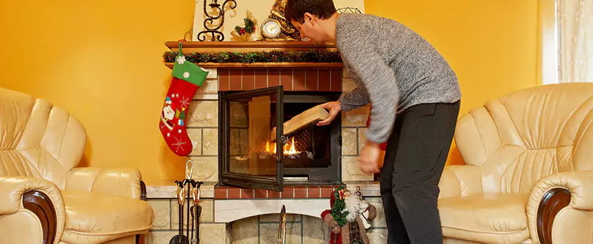 Rusted Metal Fireplace Restoration in Camas, Washington